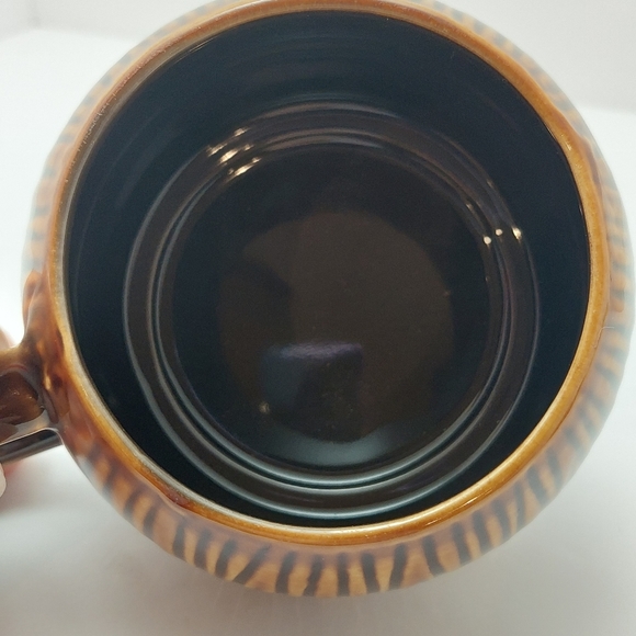 Starbucks 2013 Coffee Mug Bean Design Brown 12 fl oz Coconut Shell Appearance - Picture 5 of 6